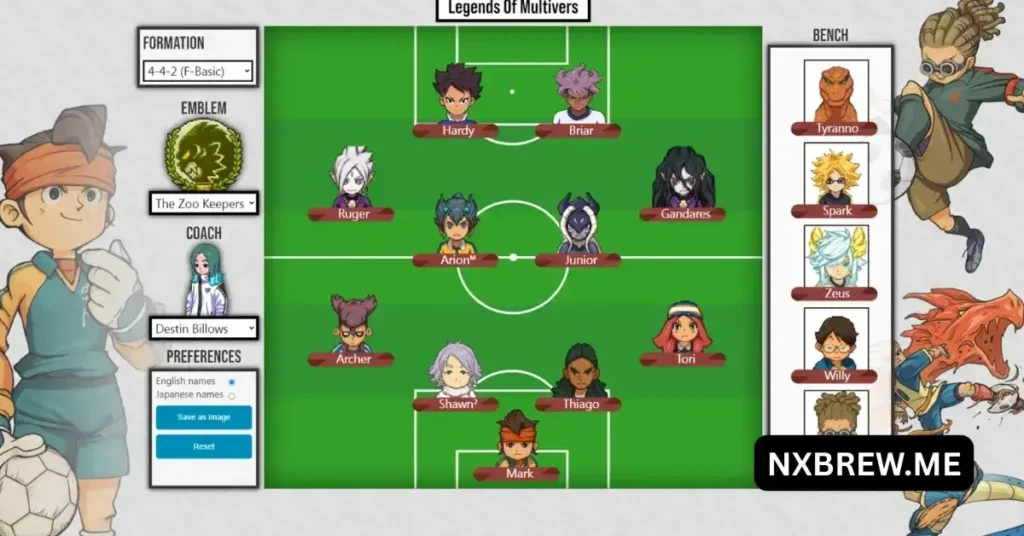 Inazuma Eleven Team Builder
